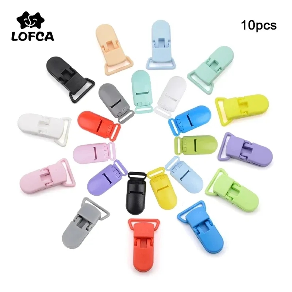 Baby Food Pacifier - LOFCA 10 قطعة مشابك مصاصة الطفل