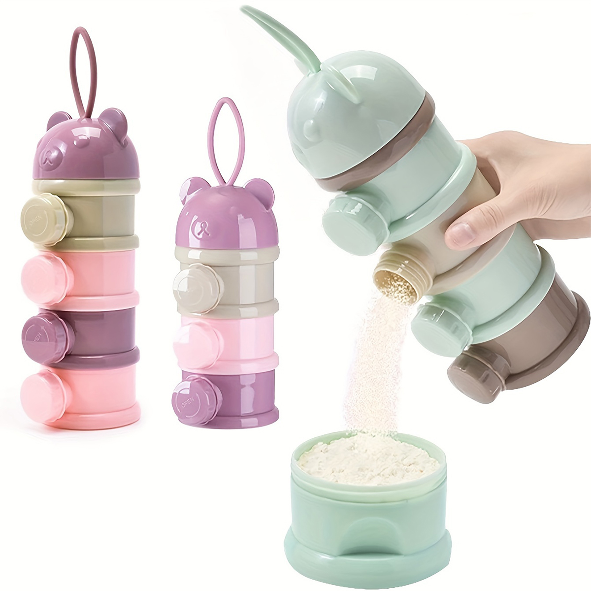 Baby Food Equipment - حاوية مسحوق حليب الأطفال ذات سعة