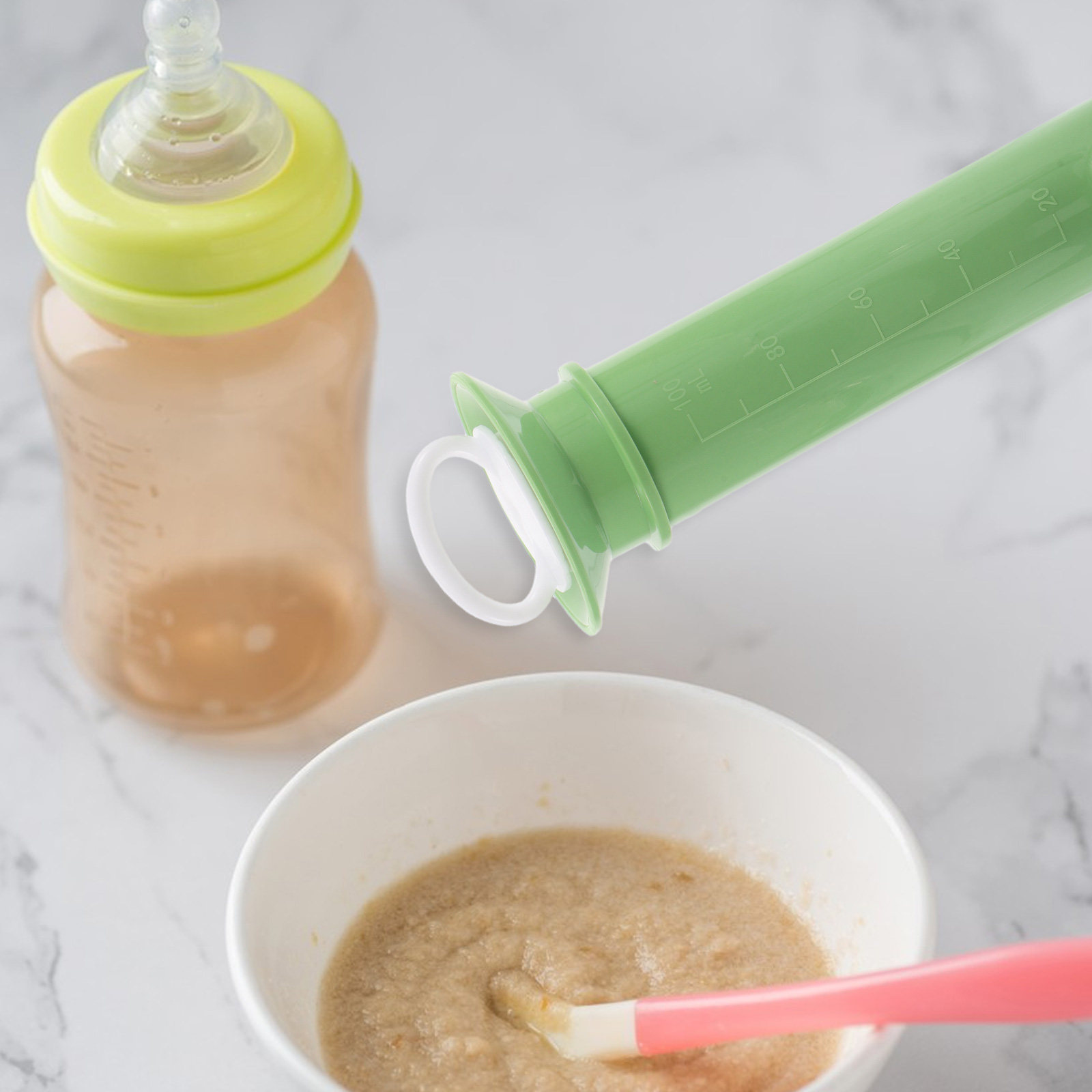 Baby Food Yogurt - موزع طعام الأطفال المدمج القابل لإعادة
