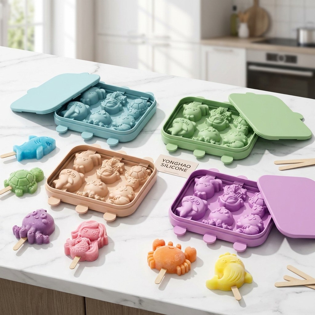 Baby Food Jelly - قالب سيليكون بـ 6 تجاويف على