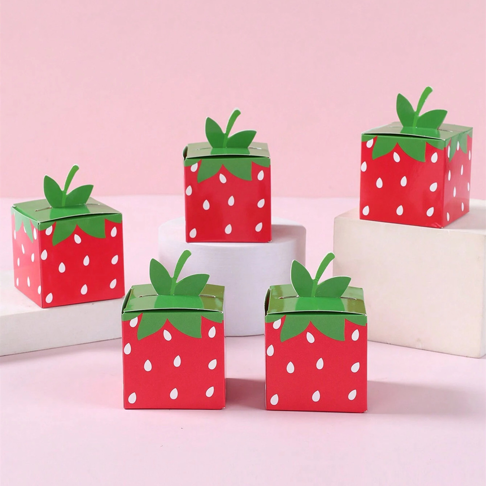 Baby Food Fruits - 10 قطع من فواكه الفراولة الحلوة،