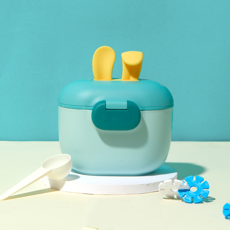 Baby Food Dispensing Spoon - موزع تركيبة أذن أرنب سيليكون جديد،