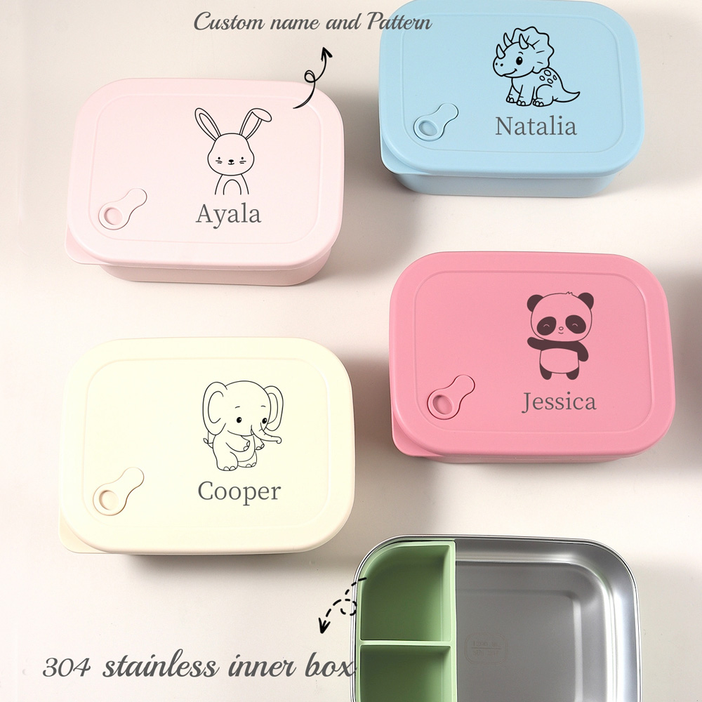Baby Food Utensils - صندوق غداء للأطفال من السيليكون بسعة