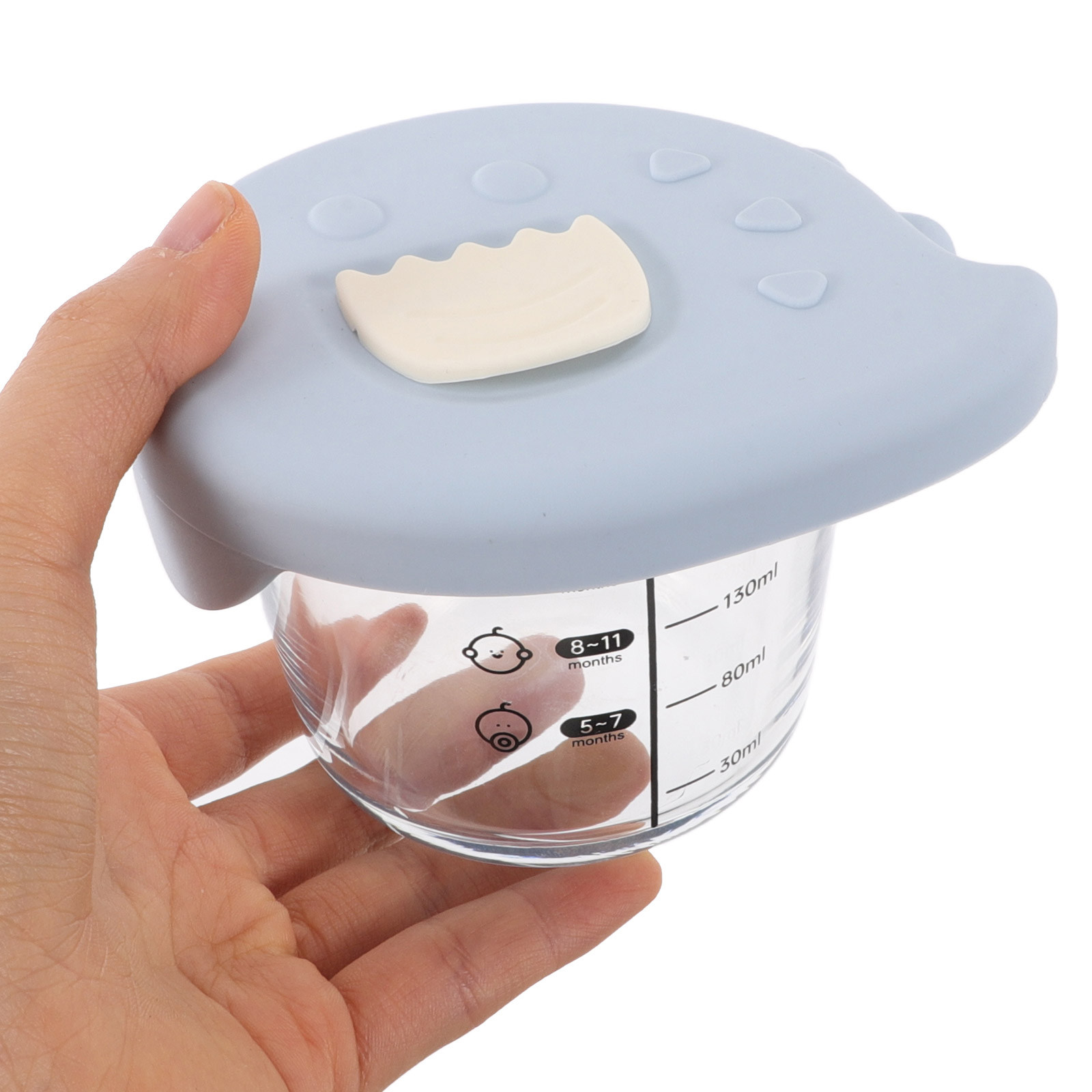 Baby Food Weaning - وعاءان زجاجيان لفطام الأطفال، مانعان للتسرب،