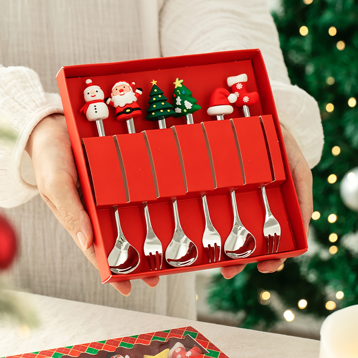 Weaning Spoon Set - مجموعة أدوات مائدة إبداعية لعيد الميلاد