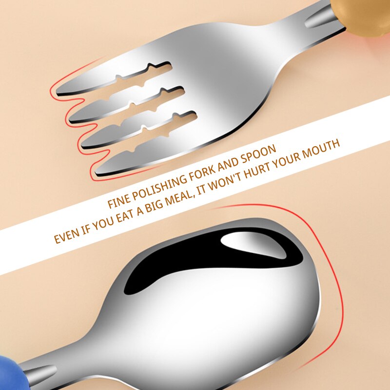 قطعتان من أدوات المائدة للأطفا - مراجعة Baby Food Utensils وسعره