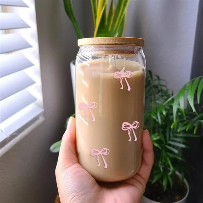 كوب زجاجي بتصميم فيونكة لطيفة  - مراجعة Training Cup Straw وسعره