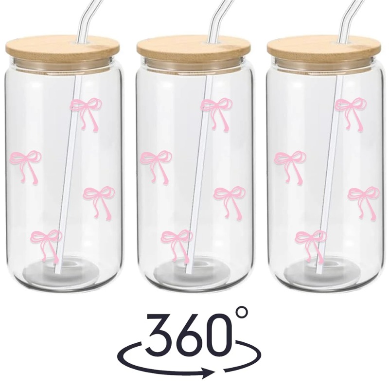 كوب زجاجي بتصميم فيونكة لطيفة  - مراجعة Training Cup Straw وسعره