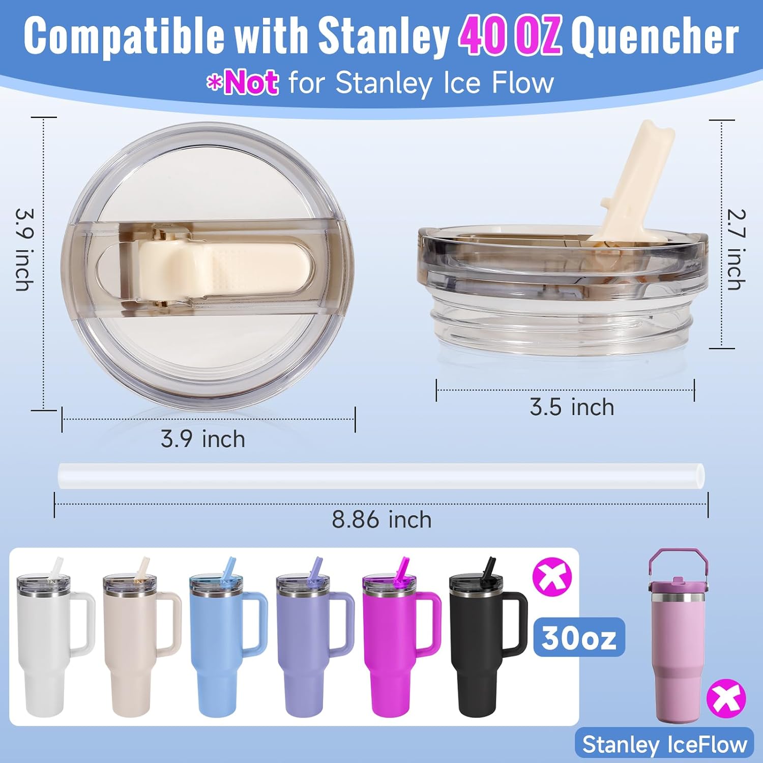 غطاء بديل لكوب 40 أونصة مع قش  - مراجعة Training Cup Straw وسعره