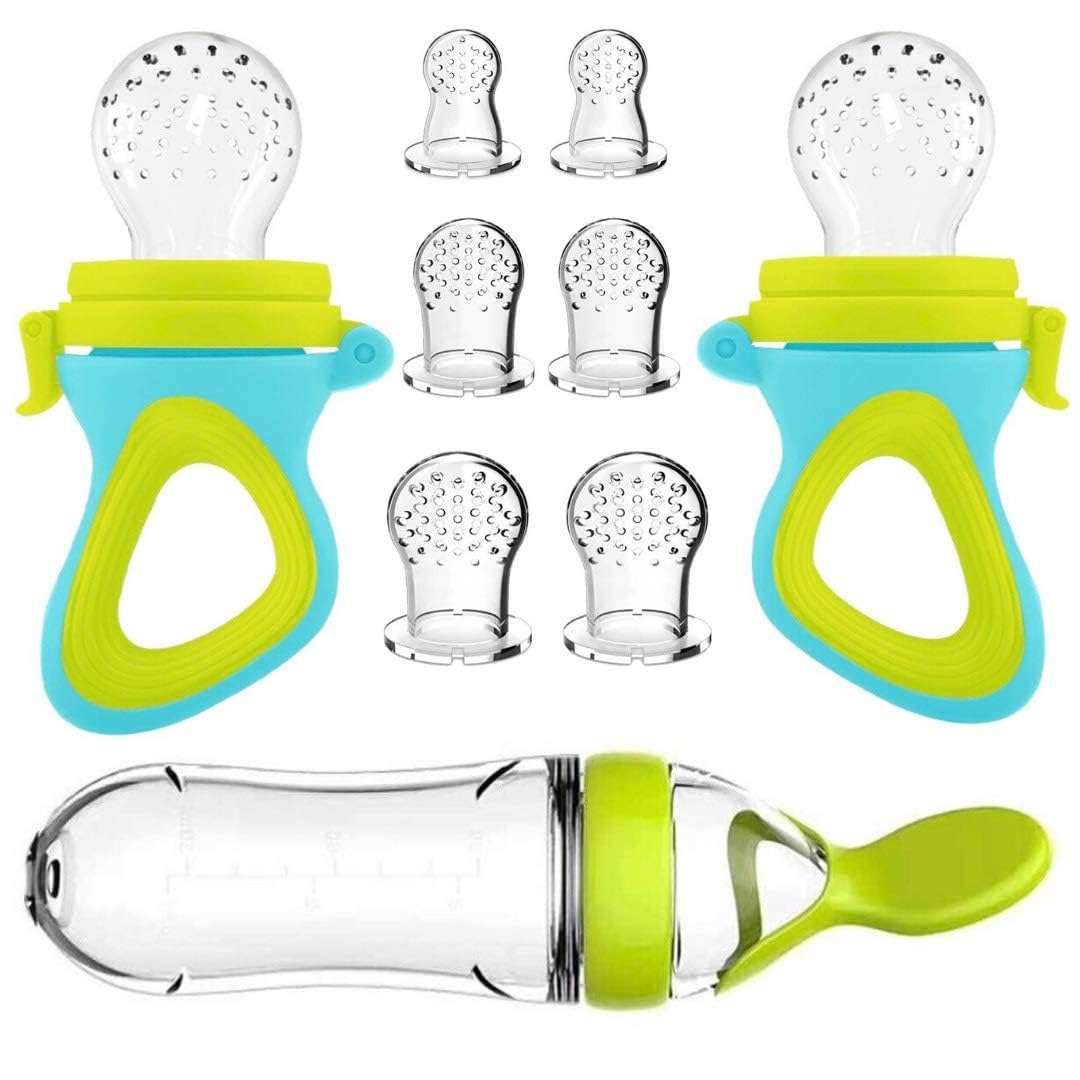 الضغط على زجاجة تستخدم في الرض - مراجعة Baby Food Dispensing Spoon وسعره