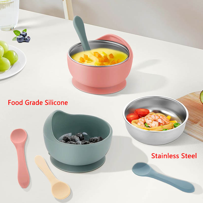 3 قطعة مجموعة وعاء تغذية الطفل - مراجعة Baby Food Dispensing Spoon وسعره