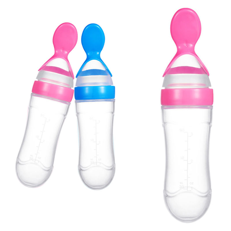 حار بيع الطفل تغذية زجاجة سيلي - مراجعة Baby Food Dispensing Spoon وسعره