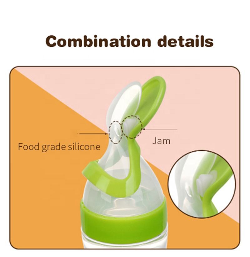 حار بيع الطفل تغذية زجاجة سيلي - مراجعة Baby Food Dispensing Spoon وسعره