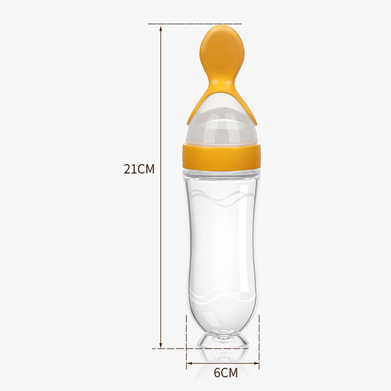 الضغط على زجاجة تستخدم في الرض - مراجعة Baby Food Dispensing Spoon وسعره