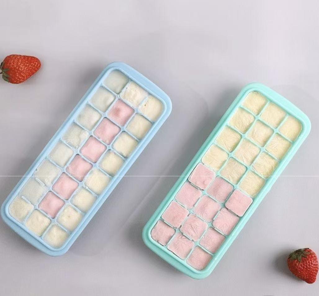 صينية مكعبات الثلج من السيليكو - مراجعة Baby Food Jelly وسعره