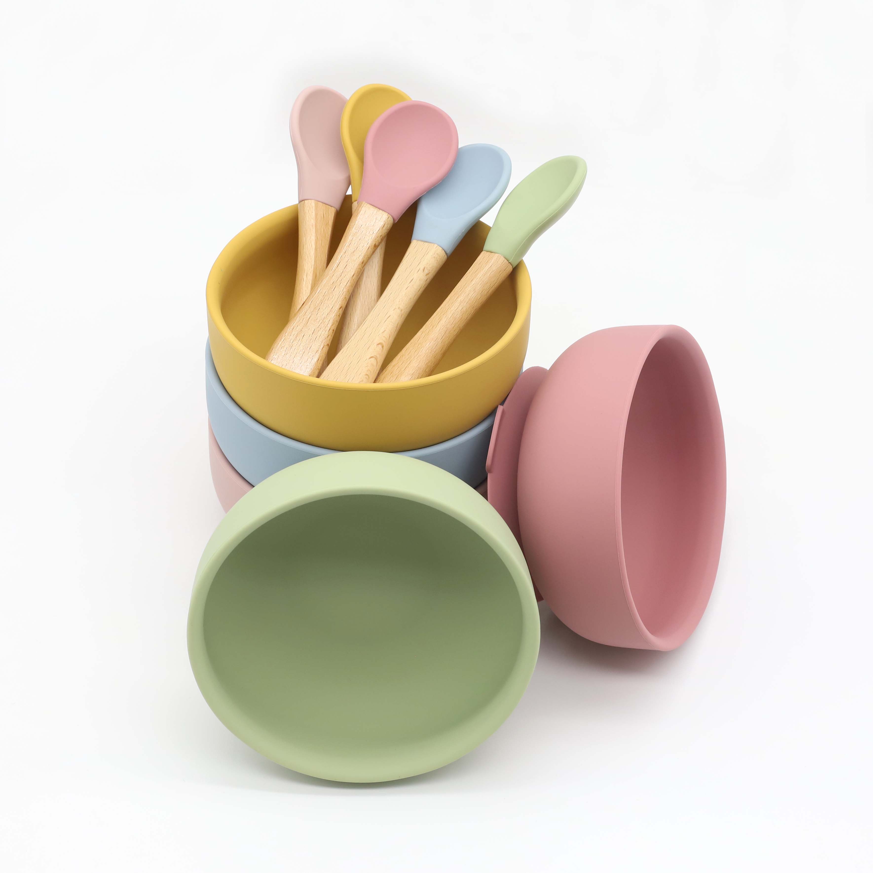 وعاء سيليكون مع كوب شفط، ملعقة - مراجعة Baby Food Dispensing Spoon وسعره
