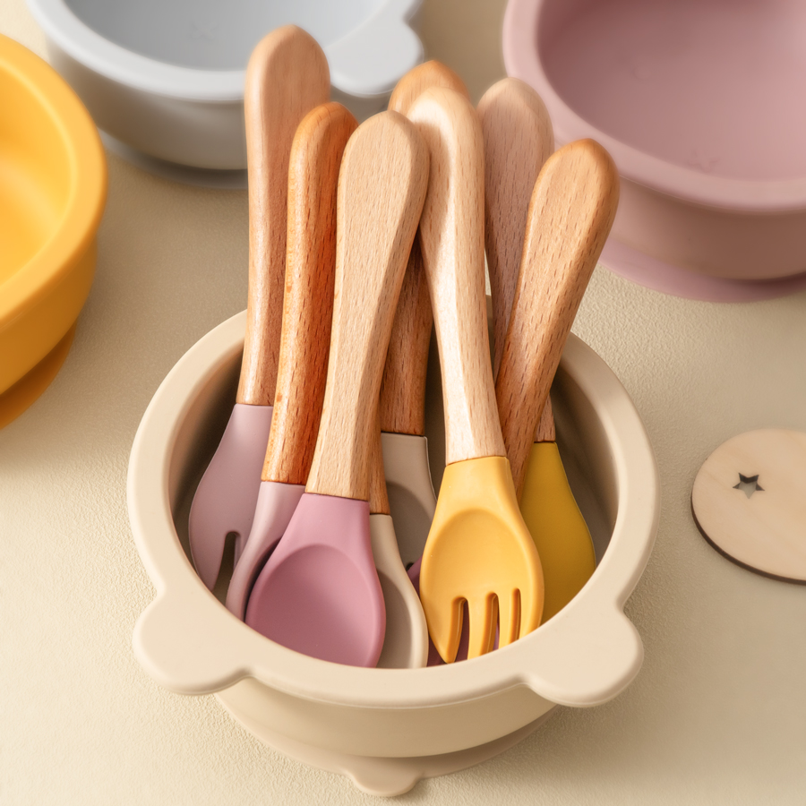 2 قطعة ملاعق تعلم الطفل أواني  - مراجعة Baby Food Dispensing Spoon وسعره